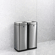 public waste bin / freestanding / plastic / stainless steel