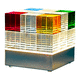 table lamp / steel / glass / Transition