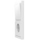 light switch / push-button / recessed / rectangular