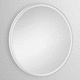 wall-mounted bathroom mirror / contemporary / round / aluminium