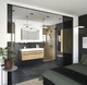 contemporary bathroom / oak / ceramic / custom-made