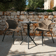 contemporary chair / outdoor / aluminum / rope