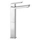 washbasin mixer tap / deck mounted / chromed metal / bathroom