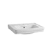 countertop washbasin / ceramic / rectangular / 1-hole
