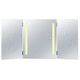 wall-mounted bathroom mirror / contemporary / rectangular / horizontal