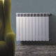 hot water radiator / 0...500 w / contemporary / aluminum