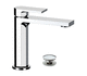 washbasin mixer tap / countertop / mechanical / chromed metal