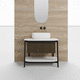 metal washbasin stand