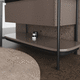 low shelf / contemporary / ceramic / with storage compartment