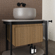 indoor drawer / commercial / wooden / with storage compartments