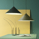 pendant lamp / iron / contemporary / corded