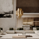 pendant lamp / anodized aluminum / contemporary / corded