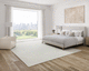 contemporary rug / plain / wool / rectangular