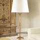 floor-standing lamp / bronze / fabric / contemporary