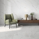porcelain stoneware tile / polished / indoor / living room