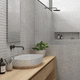 ceramic tile / matte / indoor / bathroom