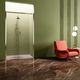 sliding shower screen / for alcoves / tempered glass