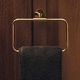 towel ring / wall-mounted / metal / for hotel
