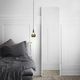 free-standing mirror / contemporary / rectangular / aluminium