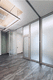 sliding and stacking partition / mobile / modular / aluminum