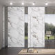 removable partition / glass / fabric / marble