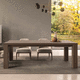 contemporary dining table / oak / oak base / rectangular