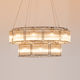 contemporary chandelier / glass / stainless steel / aluminum
