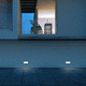 recessed wall light fixture / LED / square / rectangular