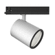 LED track light / round / metal / commercial