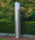 garden bollard light / contemporary / metal / plastic