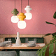 pendant lamp / ceramic / contemporary / corded