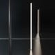 contemporary light column / metal / LED / indoor