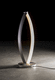 table lamp / brushed aluminum / contemporary / corded