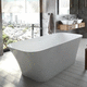 oval bathtub / free-standing / for homes / composite
