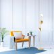 floor-standing lamp / aluminum / contemporary / corded