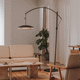 floor-standing lamp / aluminum / steel / contemporary
