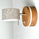 contemporary wall light / indoor / wool / oak