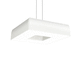 hanging light fixture / LED / square / cast aluminum