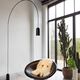 floor-standing lamp / metal / contemporary / corded
