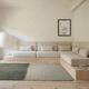 contemporary rug / monochrome / plain / New Zealand wool
