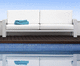 contemporary sofa / garden / fabric / white