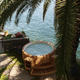 mobile hot tub / built-in / above-ground / round