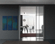 interior door / aluminum / swing / sliding