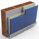 cellular polycarbonate panel / for facade cladding / for facade / with UV protection