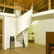 spiral staircase / metal step / metal frame / home