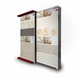 wooden tile display rack / panel / for shop