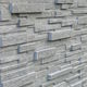 stone wall cladding panel / outdoor / natural finish / gray