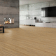engineered parquet floor / oak / brushed / varnished