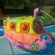 above-ground pool pool fountain