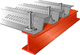 ribbed sheet metal / steel / for permanent formwork / for flooring